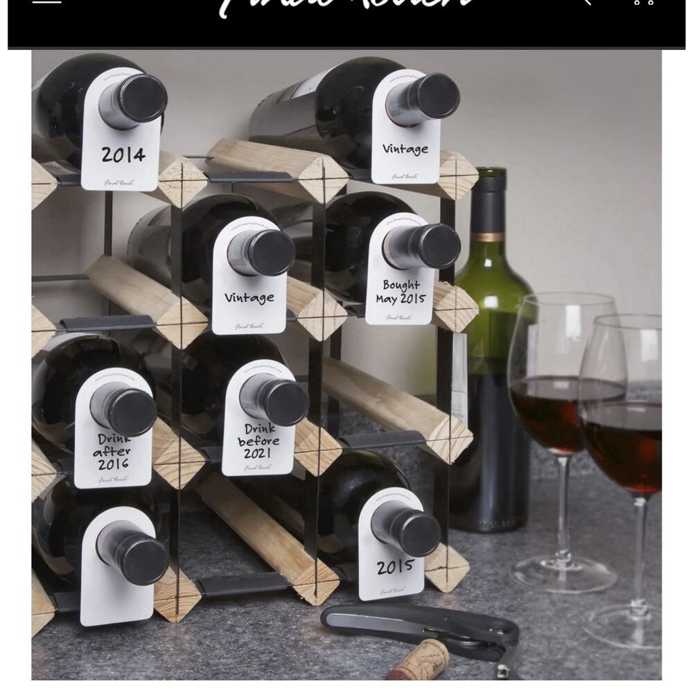 Final Touch Wine Bottle Tags, Includes 48 , Cardstock ,Great For Gifting NEW